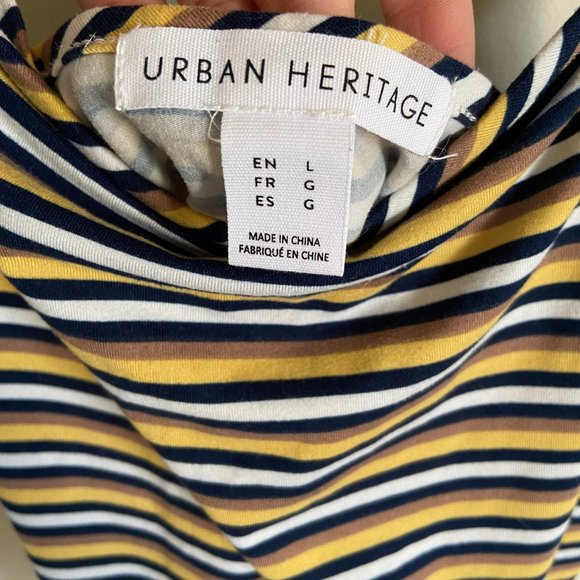 Urban Heritage Large striped thong stretchy soft bodysuit - Picture 8 of 14